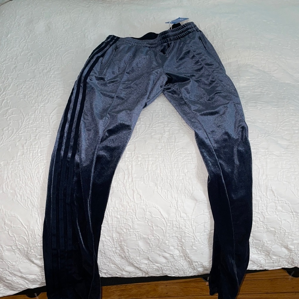 Adidas velvet track pants